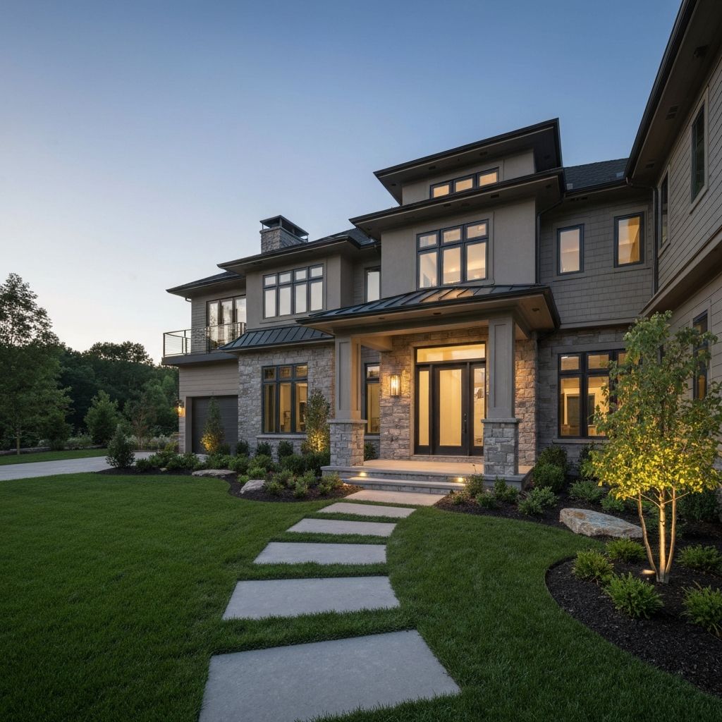 A beautifully designed driveway and landscaping project by De Builder & Landscape